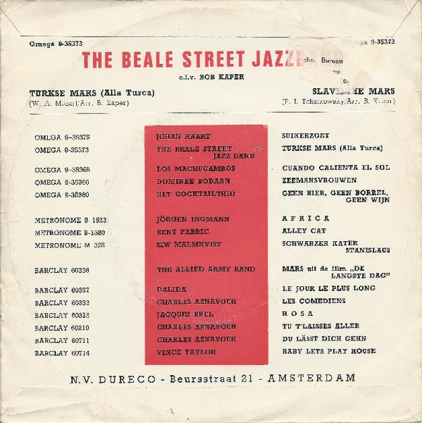 The Beale Street Jazzband : Turkse Mars (Alla Turca) / Slavische Mars (7", Single)