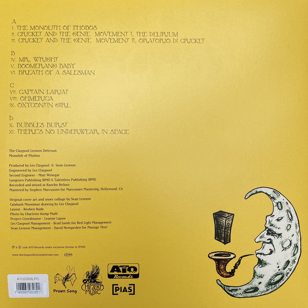 The Claypool Lennon Delirium : Monolith Of Phobos (2xLP, Album, Ltd, RE, RP, Cle)