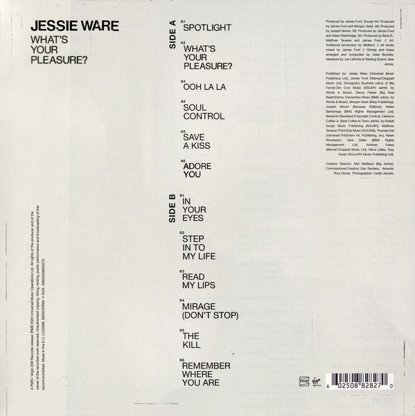 Jessie Ware : What's Your Pleasure? (LP, Album)