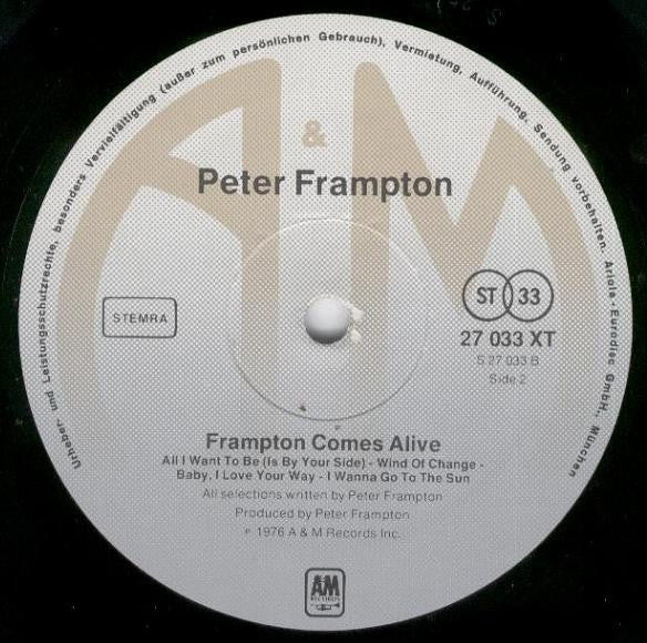 Peter Frampton : Frampton Comes Alive! (2xLP, Album, Gat)