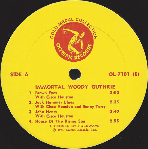 Woody Guthrie : Immortal Woody Guthrie (LP, Comp)