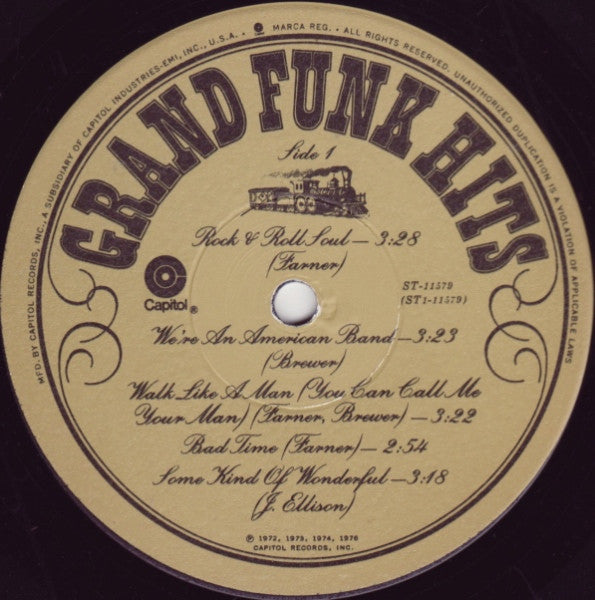 Grand Funk Railroad : Grand Funk Hits (LP, Comp, Win)