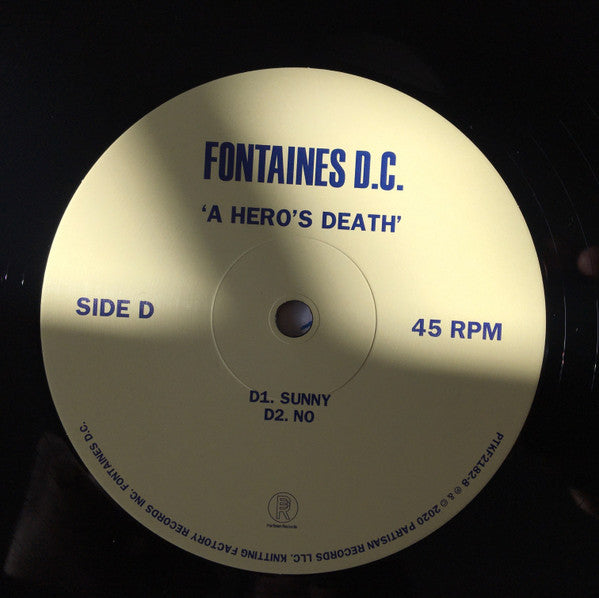 Fontaines D.C. : A Hero's Death (2x12", Album, Dlx, Gat)