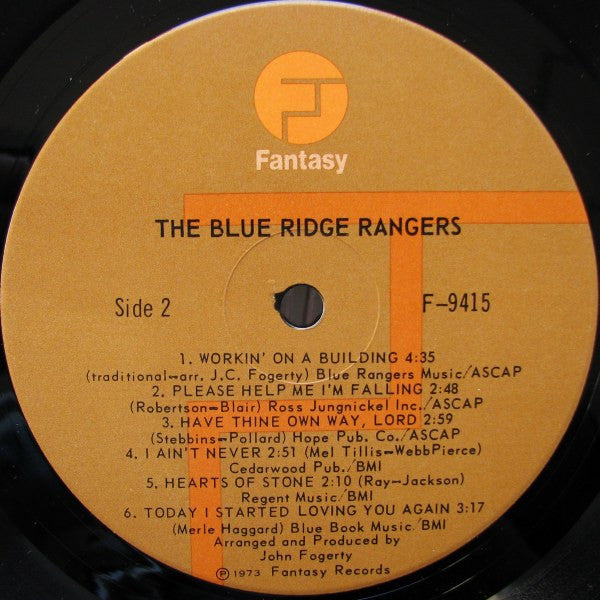 Blue Ridge Rangers : The Blue Ridge Rangers (LP, Album, Ind)