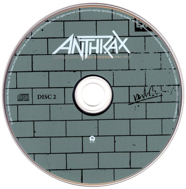 Anthrax : Anthrology: No Hit Wonders (1985-1991) (2xCD, Comp, RP)