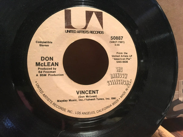 Don McLean : Vincent/ Castles In The Air (7", Single)