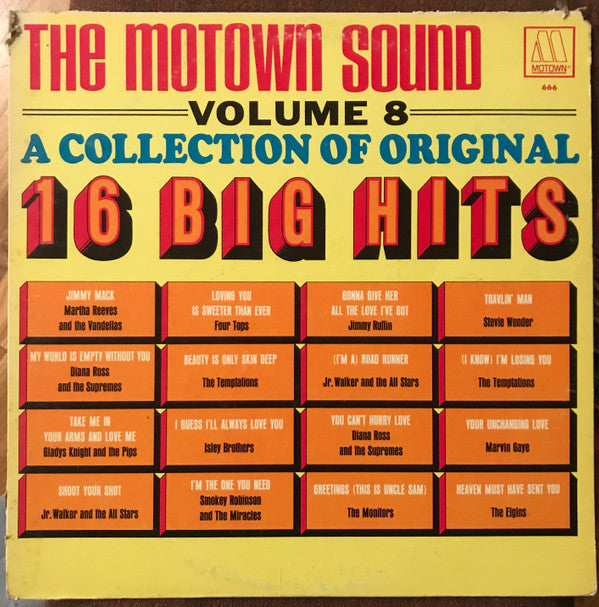 Various : A Collection Of Original 16 Big Hits Vol. 8 (LP, Comp)