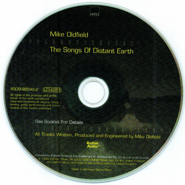 Mike Oldfield : The Songs Of Distant Earth (CD, Album, Enh, RE)