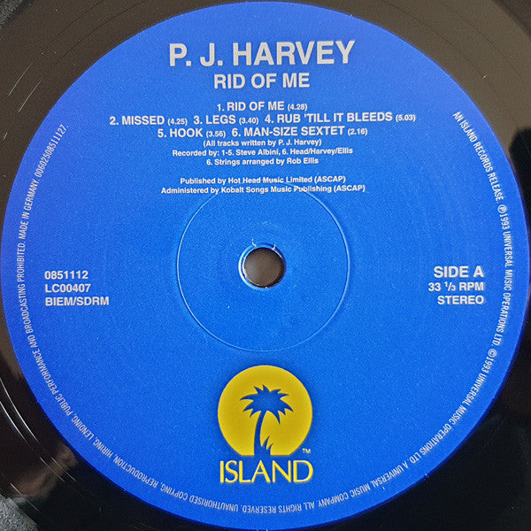 PJ Harvey - Rid Of Me  (LP) - Discords.nl