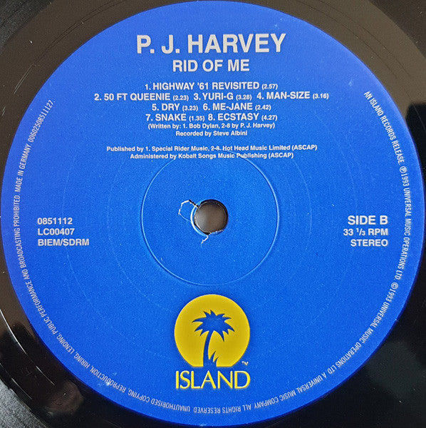 PJ Harvey - Rid Of Me  (LP) - Discords.nl