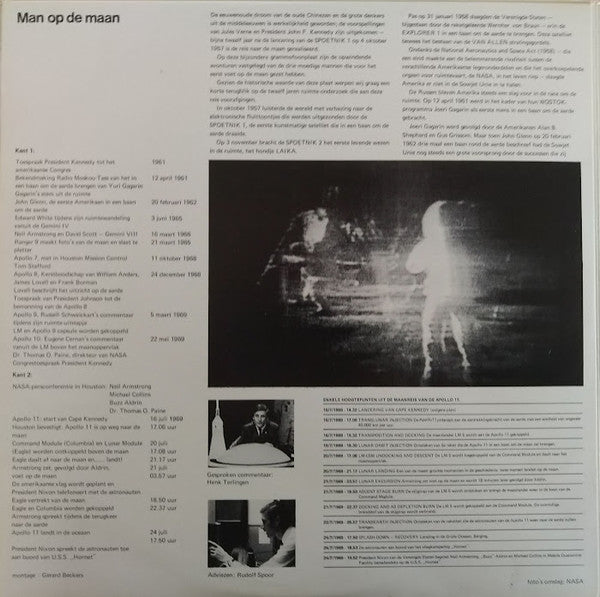 Henk Terlingen / Rudolf Spoor : Man Op De Maan (LP, Album, Mono, Gat)