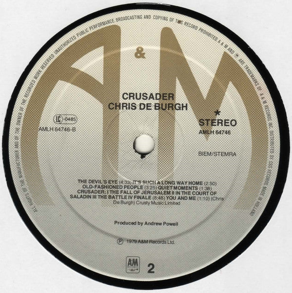 Chris de Burgh : Crusader (LP, Album)