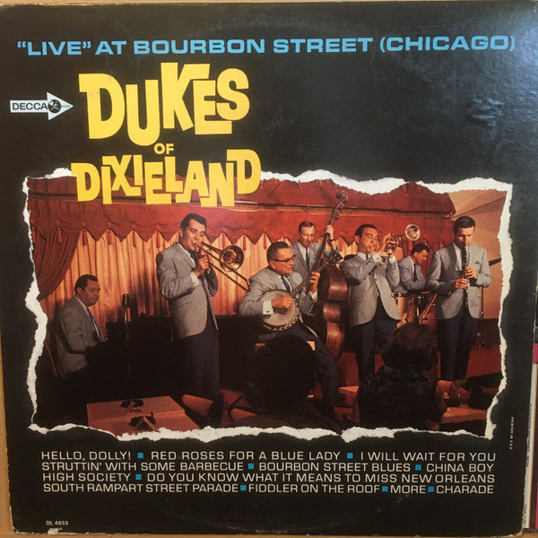 Dukes Of Dixieland* : "Live" At Bourbon Street (Chicago) (LP, Album, Mono, Liv)