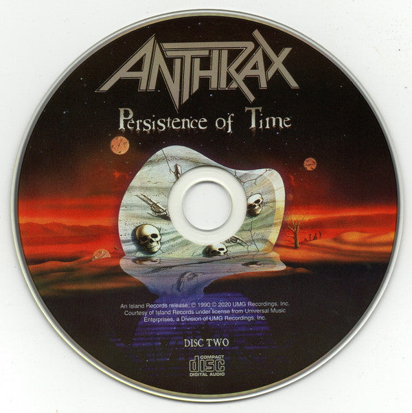 Anthrax : Persistence Of Time (2xCD, Album, RE, RM + DVD-V, NTSC + Dig)