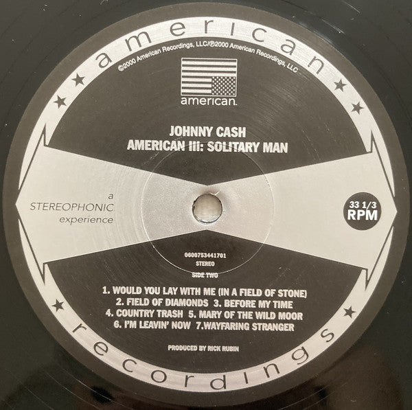 Johnny Cash : American III: Solitary Man (LP, Album, RE, 180)