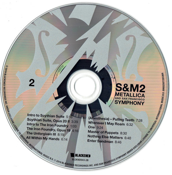 Metallica And The San Francisco Symphony Orchestra : S&M2 (2xCD, Album + Blu-ray, DTS + Ltd, Dig)