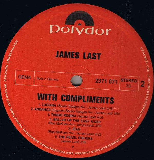 James Last : With Compliments (LP, Album)