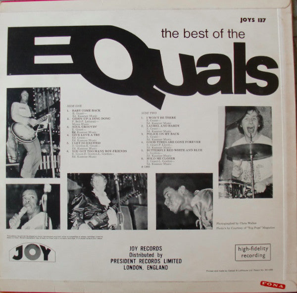 The Equals : The Best Of The Equals (LP, Comp)
