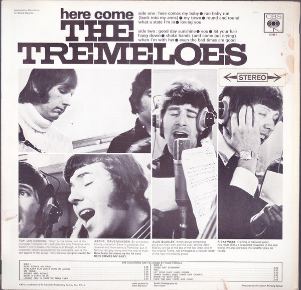 The Tremeloes : Here Come The Tremeloes (LP, Album)