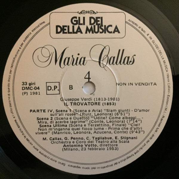 Maria Callas : La Divina Vol. 6 Il Trovatore / La Traviata (2xLP, Comp)