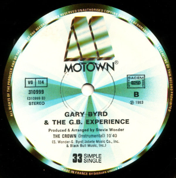 Gary Byrd & The G.B. Experience : The Crown (12", Single)