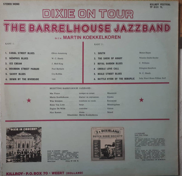 Barrelhouse Jazzband : Dixie On Tour (LP)