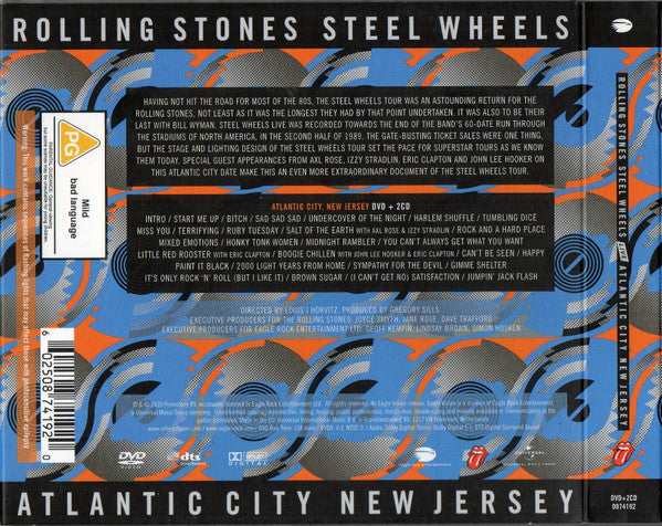 The Rolling Stones : Steel Wheels Live Atlantic City New Jersey (2xCD, Album, RM + DVD-V, Multichannel, NTSC, 5.1)