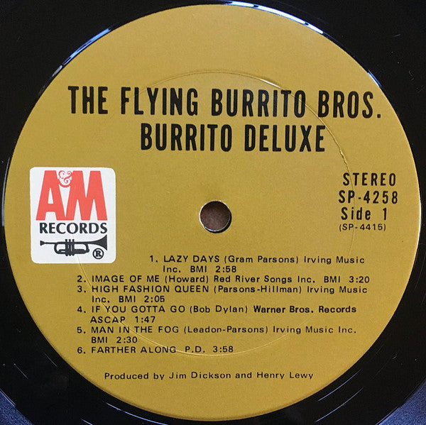 The Flying Burrito Bros : Burrito Deluxe (LP, Album, Ter)