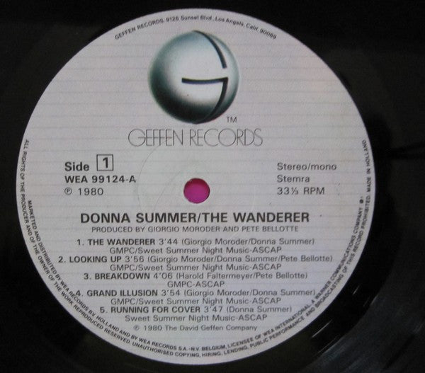 Donna Summer : The Wanderer (LP, Album)