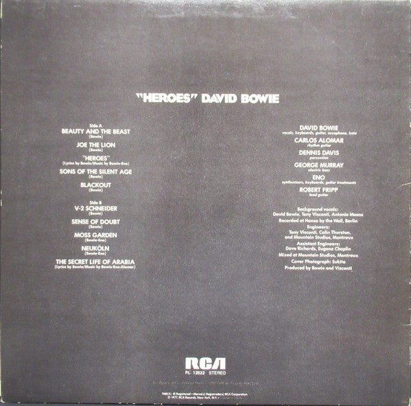 David Bowie : "Heroes" (LP, Album)