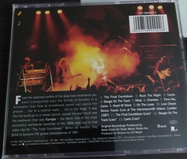 Europe (2) : The Final Countdown (CD, Album, RE, RM)