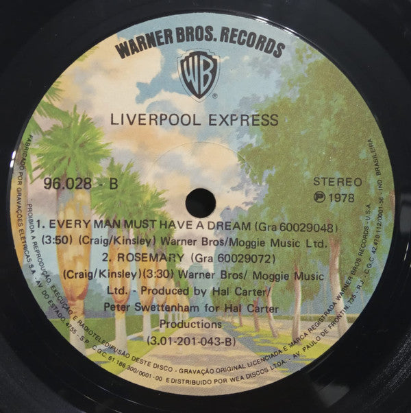 Liverpool Express : You Are My Love / Hold Tight / Every Man Must Have A Dream / Rosemary (7", EP)