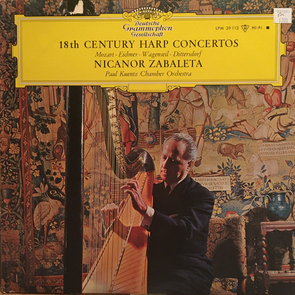 Nicanor Zabaleta - Orchestre De Chambre Paul Kuentz • Dir.: Paul Kuentz : 18th Century Harp Concertos (LP, Album)