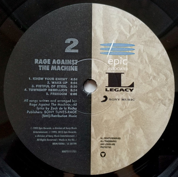 Rage Against The Machine : Rage Against The Machine (LP, Album, RE, RM, 180)