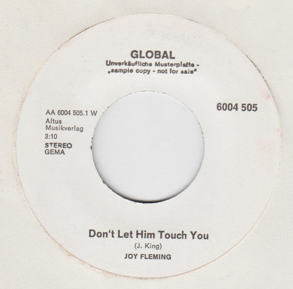 Joy Fleming : Don't Let Him Touch You (7", Single, Promo)