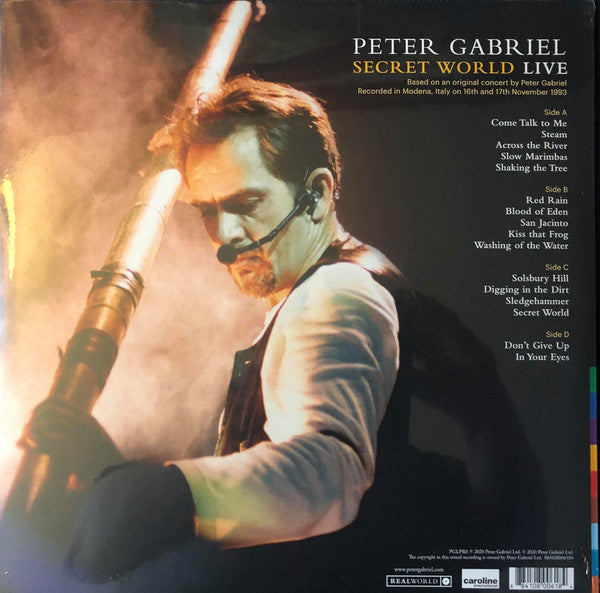 Peter Gabriel : Secret World Live (2xLP, Album, RE, RM)