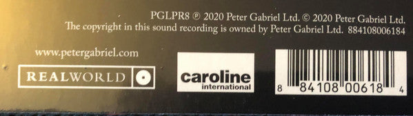 Peter Gabriel : Secret World Live (2xLP, Album, RE, RM)