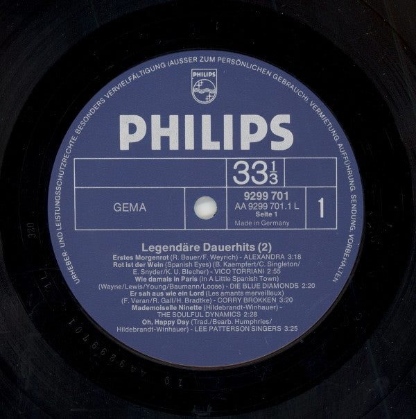 Various : Legendäre Dauerhits 2 (2xLP, Comp)