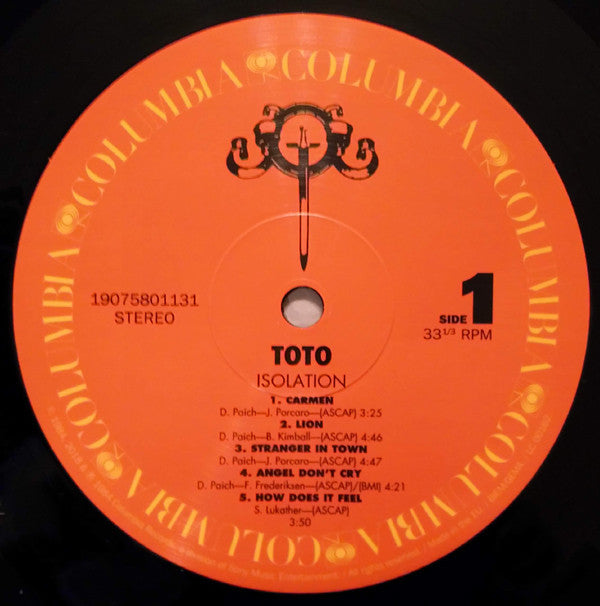Toto : Isolation (LP, Album, RE, RM)