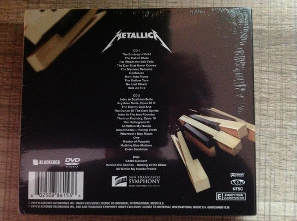 Metallica & The San Francisco Symphony Orchestra : S&M2 (2xCD, Album + DVD-V, Album, NTSC + Ltd, Art)