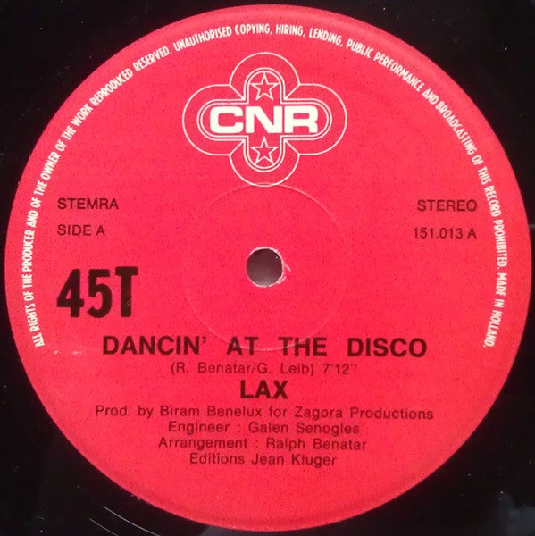 L.A.X. : Dancin' At The Disco (12")