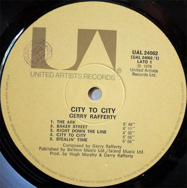 Gerry Rafferty : City To City (LP, Album)