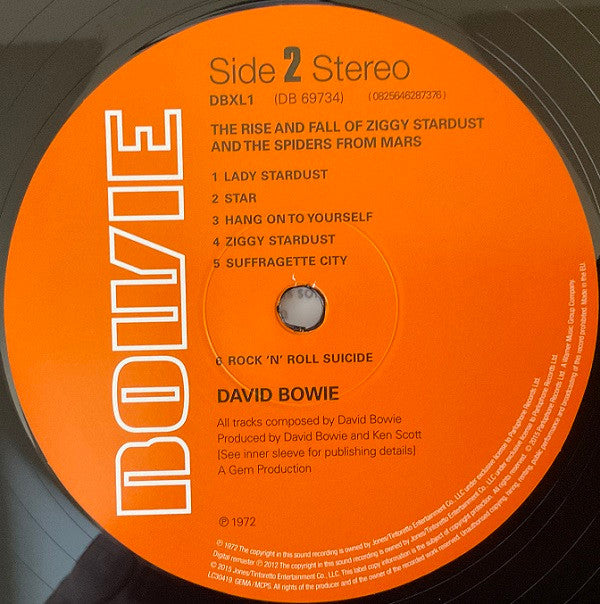 David Bowie : The Rise And Fall Of Ziggy Stardust And The Spiders From Mars (LP, Album, RE, RM, 180)