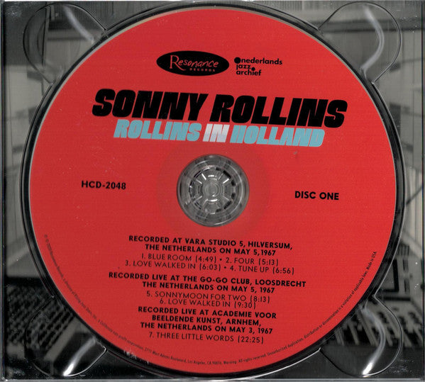 Sonny Rollins : Rollins In Holland (2xCD, Album)