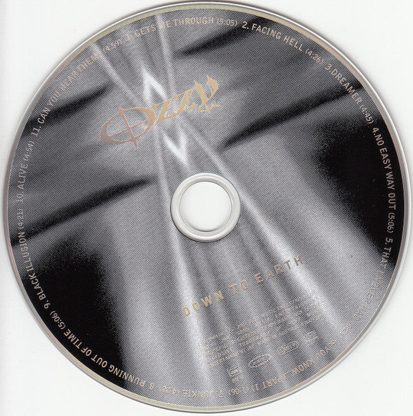 Ozzy Osbourne : Down To Earth (CD, Album, RE)
