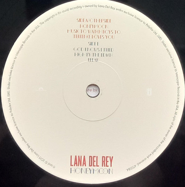 Lana Del Rey : Honeymoon (2xLP, Album, Gat)