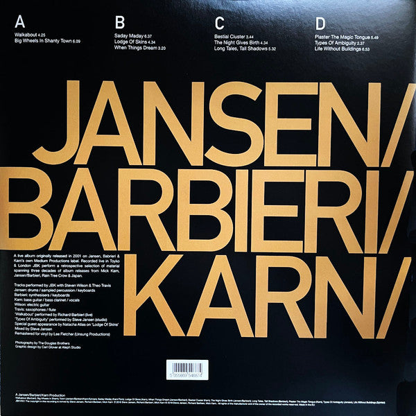 Jansen/Barbieri/Karn : Playing In A Room With People (2xLP, Album, Ltd, RP, Sil)