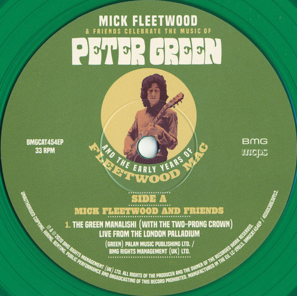 Mick Fleetwood & Friends : The Green Manalishi (With The Two-Prong Crown) (12", EP, Ltd, Gre)