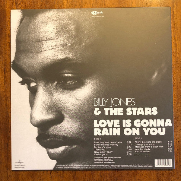 Billy Jones (3) & The Twinkle Stars : Love Is Gonna Rain On You (LP, Album, Ltd, Num, RE, Yel)