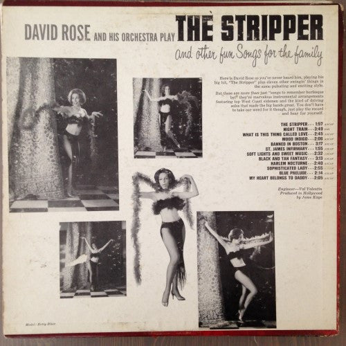 David Rose And His Orchestra* : The Stripper And Other Fun Songs For The Family (LP, Album)